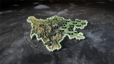 四川省3D地图-超写实风格
